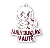 Samolepka "Malý Duklák v autě"