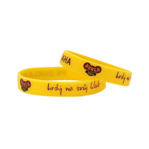 Yellow silicone bracelet - adult
