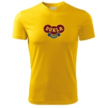 Yellow children´s jersey with logo