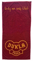  Burgundy towel with Dukla logo