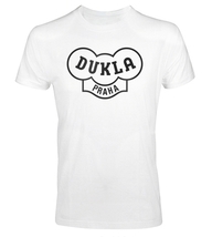 White men´s T-shirt with outlined logo