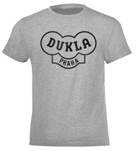 Grey kid´s T-shirt with outlined logo