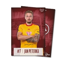 Card with a signature - Jan Peterka
